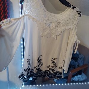 Claris blouse made in Mexico.